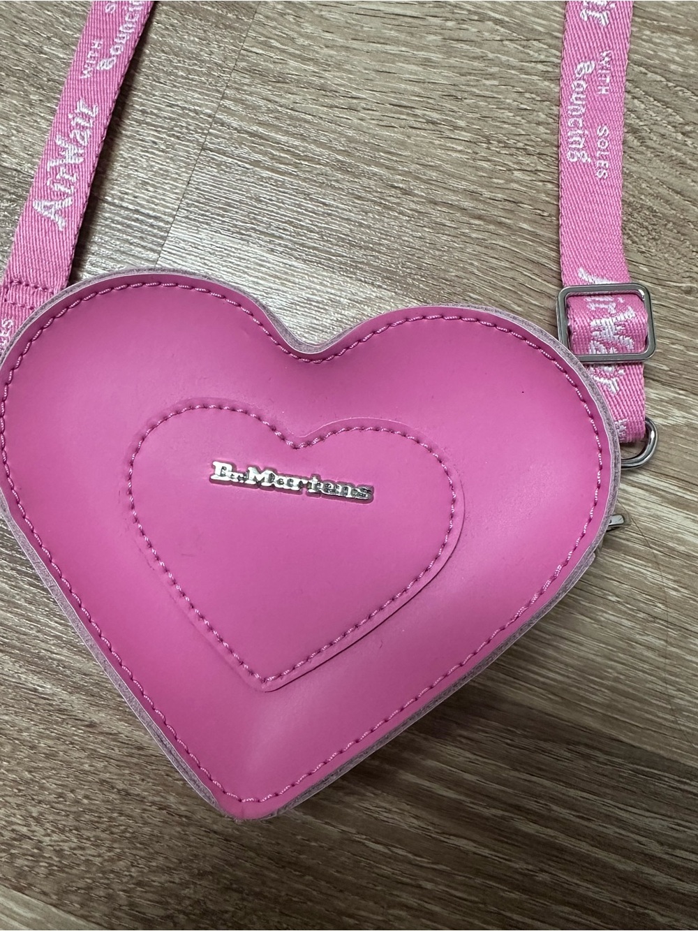 Dr. Martens Bright Pink Heart Crossbody Bag Coinpurse